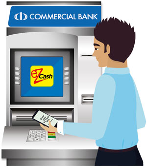ez cash combank atm withdraw